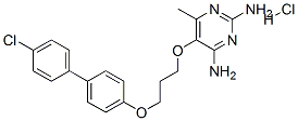 CAS 登录号：83402-97-5， 5-[3-[(4'-氯[1,1'-联苯]-4-基)氧基]丙氧基]-6-甲基嘧啶e-2,4-二胺盐酸盐