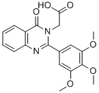 CAS#: 83408-90-6, 4-Oxo-2-(3,4,5-Trimethoxyphenyl)-3(4H)-Quinazolineacetic Acid