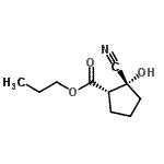 CAS#: 834886-11-2, Propyl (1S,2R)-2-cyano-2-hydroxycyclopentanecarboxylate