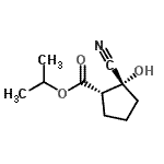 CAS 登录号：834886-12-3， 异丙基(1S,2R)-2-氰基-2-羟基环戊烷羧酸酯