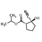 CAS 登录号：834886-30-5， 异丙基(1S,2S)-2-氰基-2-羟基环戊烷羧酸酯