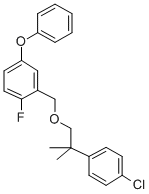 CAS 登录号:83493-16-7, 3-苯氧基-6-氟苄基2-(4-氯苯基)-2-甲基丙基醚