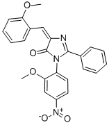 CAS#: 83495-04-9, 3,5-Dihydro-3-(2-Methoxy-4-Nitrophenyl)-5-((2-Methoxyphenyl)Methylene)-2-Phenyl-4H-Imidazol-4-One