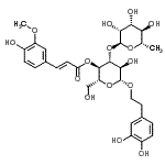 CAS#: 83529-62-8, 2-(3,4-Dihydroxyphenyl)ethyl 3-O-(6-deoxy-alpha-L-mannopyranosyl)-4-O-[(2E)-3-(4-hydroxy-3-methoxyphenyl)-2-propenoyl]-beta-D-glucopyranoside