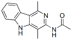 CAS 登录号：83584-84-3， N-(1,4-二甲基-5H-吡啶并(4,3-b)吲哚-3-基)-乙酰胺
