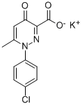 CAS 登录号:83588-43-6, 1-(4-氯苯基)-6-甲基-4-氧代-哒嗪-3-羧酸钾