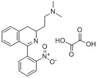 CAS 登录号:83658-47-3, 3,4-二氢-N,N-二甲基-1-(2-硝基苯基)-3-异喹啉乙胺草酸盐 (1:1)