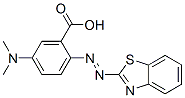 CAS 登录号：83688-78-2， 2-(2-苯并噻唑基偶氮)-5-二甲基氨基苯甲酸
