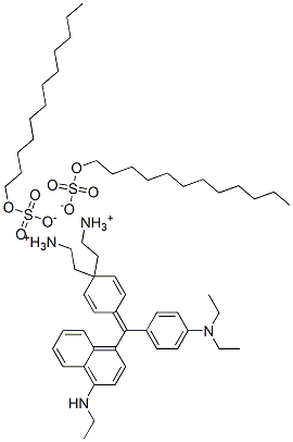 CAS#: 83732-77-8, [4-[[4-(Diethylamino)Phenyl][4-(Ethylamino)-1-Naphthyl]Methylene]-2,5-Cyclohexadien-1-Ylidene]Diethylammonium Dodecyl Sulphate