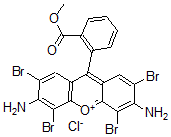 CAS 登录号：83796-96-7， [6-氨基-2,4,5,7-四溴-9-(2-甲氧羰基苯基)氧杂蒽-3-亚基]氯化铵