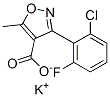 CAS#: 83817-49-6, Potassium 3-(2-Chloro-6-Fluorophenyl)-5-Methylisoxazole-4-Carboxylate