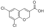 CAS 登录号：83823-07-8， 6,8-二氯-2H-苯并吡喃-3-羧酸