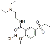 CAS 登录号：83846-74-6， N-[2-(二乙胺)乙基]-5-(乙基磺酰基)-2-甲氧基苯甲酰胺单盐酸盐