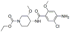 CAS#: 83863-70-1, Ethyl cis-4-[(4-Amino-5-Chloro-2-Methoxybenzoyl)Amino]-3-Methoxypiperidine-1-Carboxylate