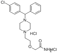 CAS 登录号:83881-42-9, 2-(2-(4-((2-氯苯基)苄基)-(哌嗪-1-基))乙氧基)-乙酰胺二盐酸盐
