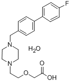CAS#: 83881-57-6, (2-(4-((4-Fluorophenyl)Phenylmethyl)-1-Piperazinyl)Ethoxy)Acetic Acid Hydrate