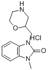 CAS#: 83913-04-6, 1-Methyl-3-(morpholin-2-ylmethyl)benzimidazol-2-one hydrochloride