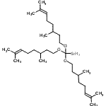 CAS 登录号：83918-70-1， {三[(3,7-二甲基-6-辛烯-1-基)氧基]甲基}硅烷