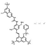 CAS#: 83949-44-4, Hydrogen sodium 4-[(4-{[(5-hydroxy-7-sulfonato-2-naphthyl)carbamoyl]amino}-5-methoxy-2-methylphenyl)diazenyl]-5-[(phenylsulfonyl)oxy]-2,7-naphthalenedisulfonate (1:2:1)