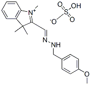 CAS#: 83949-62-6, 2-[[(4-Methoxyphenyl)Methylhydrazono]Methyl]-1,3,3-Trimethyl-3H-Indolium Hydrogen Sulphate