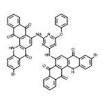 CAS#: 83949-89-7, 6,6'-[(6-Phenoxy-1,3,5-triazine-2,4-diyl)diimino]bis(10-bromonaphtho[2,3-c]acridine-5,8,14(13H)-trione)