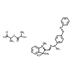 CAS#: 83950-00-9, 1,3,3-Trimethyl-2-{methyl[4-(phenyldiazenyl)phenyl]carbonohydrazonoyl}-3H-indolium 2-(lactoyloxy)propanoate