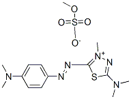 CAS 登录号：83950-26-9， 5-(二甲基氨基)-2-[[4-(二甲基氨基)苯基]偶氮]-3-甲基-1,3,4-噻二唑鎓硫酸甲酯盐