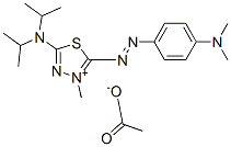 CAS 登录号：83969-14-6， 5-(二异丙基氨基)-2-[[4-(二甲基氨基)苯基]偶氮]-3-甲基-1,3,4-噻二唑鎓乙酸盐