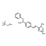 CAS 登录号：84000-80-6， 3-({4-[苄基(甲基)氨基]苯基}偶氮)-1,4-二甲基-4,5-二氢-1H-1,2,4-三唑-1-鎓甲基硫酸盐