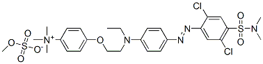 CAS#: 84041-75-8, 4-[2-[[4-[[2,5-Dichloro-4-[(Dimethylamino)Sulphonyl]Phenyl]Azo]Phenyl]Ethylamino]Ethoxy]-N,N,N-Trimethylanilinium Methyl Sulphate