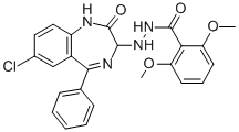 CAS#: 84044-28-0, 2,6-Dimethoxy-Benzoic Acid 2-(7-Chloro-2,3-Dihydro-2-Oxo-5-Phenyl-1 H-1,4-Benzodiazepin-3-Yl)Hydrazide
