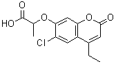 CAS 登录号：840479-48-3， 2-[(6-氯-4-乙基-2-氧代-2H-苯并吡喃-7-基)氧基]丙酸