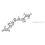 CAS#: 84051-90-1, Hexasodium 7,7'-(1,2-phenylenebis{imino(6-chloro-1,3,5-triazine-4,2-diyl)imino[2-(carbamoylamino)-4,1-phenylene]-2,1-diazenediyl})di(1,3,6-naphthalenetrisulfonate)