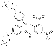 CAS 登录号:84077-81-6, 2,2-二(4-叔-辛基苯基)-1-苦基-偕腙肼游离基