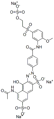 CAS#: 84083-10-3, Trisodium 5-(Acetylamino)-4-Hydroxy-3-[[4-[[[2-Methoxy-5-[[2-(Sulphonatooxy)Ethyl]Sulphonyl]Phenyl]Amino]Carbonyl]Phenyl]Azo]Naphthalene-2,7-Disulphonate