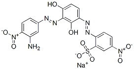 CAS#: 84099-99-0, Sodium 2-[[3-[(3-Amino-4-Nitrophenyl)Azo]-2,4-Dihydroxyphenyl]Azo]-5-Nitrobenzenesulphonate