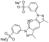 CAS#: 84100-35-6, Disodium 3-[4,5-Dihydro-4-[[5-Hydroxy-3-Methyl-1-(3-Sulphonatophenyl)-1H-Pyrazol-4-Yl]Methylene]-3-Methyl-5-Oxo-1H-Pyrazol-1-Yl]Benzenesulphonate