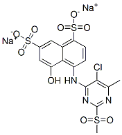 CAS#: 84145-67-5, Disodium 4-[[5-Chloro-6-Methyl-2-(Methylsulphonyl)-4-Pyrimidinyl]Amino]-5-Hydroxynaphthalene-1,7-Disulphonate