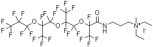 CAS#: 84166-37-0, N,N-Diethyl-6,8,8,9,11,11,12,14,14,15,15,16,16,16-Tetradecafluoro-N-Methyl-5-Oxo-6,9,12-Tris(Trifluoromethyl)-7,10,13-Trioxa-4-Azahexadecan-1-Aminium Iodide (1:1)