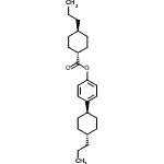 CAS 登录号:84207-06-7, 4-(反式-4-丙基环己基)苯基反式-4-丙基环己甲酸酯