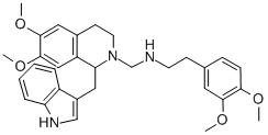 CAS#: 84218-45-1, 3,4-Dihydro-6,7-Dimethoxy-N-(2-(3,4-Dimethoxyphenyl)Ethyl)-1-(1H-Indol-3-Ylmethyl)-2(1H)-Isoquinolinemethanamine