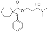 CAS 登录号:84245-08-9, 1-(苯基硫代)-环己烷羧酸3-(二甲基氨基)丙基酯盐酸盐