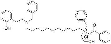 CAS#: 84254-85-3, Benzyl[11-[Benzyl(2-Hydroxyphenethyl)Amino]Undecyl](2-Hydroxyethyl)Phenacylammonium Chloride
