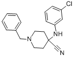 CAS 登录号：84254-99-9， 1-苄基-4-[(3-氯苯基)氨基]哌啶-4-甲腈