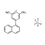 CAS#: 84282-36-0, 2,6-Dimethyl-4-(1-naphthyl)pyrylium hexafluoroarsenate(1-)