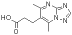 CAS 登录号：842955-63-9， 3-(5,7-二甲基[1,2,4]三唑并[1,5-a]嘧啶-6-基)丙酸