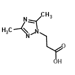 CAS#: 842971-05-5, 3-(3,5-Dimethyl-1H-1,2,4-triazol-1-yl)propanoic acid