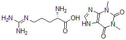 CAS#: 84331-66-8, (2S)-2-Amino-5-(Diaminomethylideneamino)Pentanoic Acid, 1,3-Dimethyl-7 H-Purine-2,6-Dione