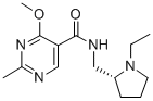 CAS#: 84332-41-2, (R)-(+)-N-((1-Ethyl-2-Pyrrolidinyl)Methyl)-4-Methoxy- 2-Methyl-5-Pyrimidinecarboxamide