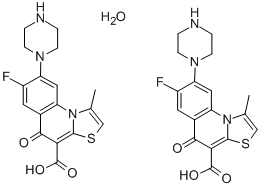 CAS#: 84339-08-2, 7-Fluoro-1-Methyl-5-Oxo -8-(1-Piperazinyl)-5H-Thiazolo[3,2-a]Quinoline-4-Carboxylic Acid Hydrate (2:1)